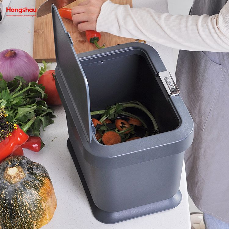 Cubo de basura de escritorio para el hogar, botes de basura de plástico de 5L, Mini papelera para escritorio para almacenamiento y cocina