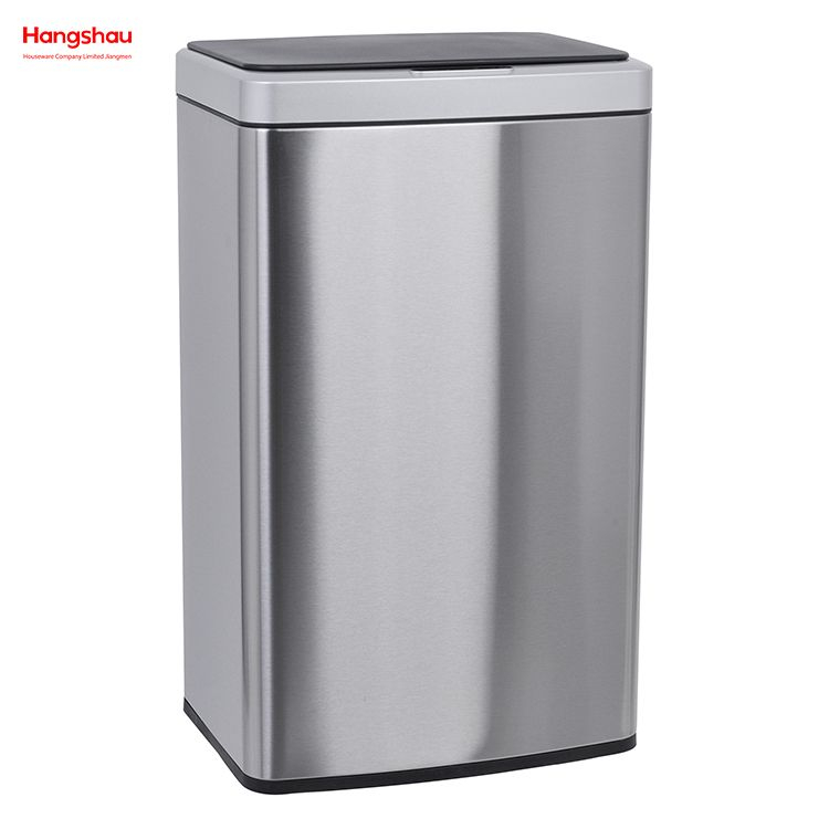 Cubo de basura automático con Sensor, cubo de basura de plástico de acero inoxidable, 20L, cubo de basura inteligente para cocina, cubos de basura de inducción 