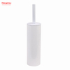 Escobilla de baño de pie de acero inoxidable barnizado brillante, inodoro de baño de Metal con soporte, juego de limpieza de cepillo de plástico 