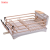  Estante para platos de aleación de aluminio sobre el organizador del fregadero Soporte de cocina Estante para platos Estante para platos para encimera Portavasos Secado de metal Estante para bandejas para platos de plástico 
