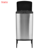 Cubo de basura de cocina inteligente de acero inoxidable, 55L, cubo de basura de inducción, Sensor automático, cubo de basura de plástico 