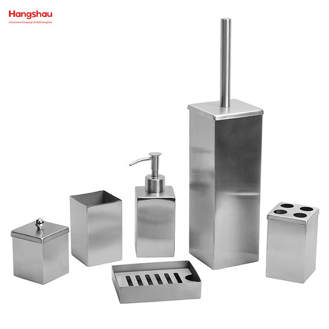  Set Accesorios De Baño Baño Completo De Acero Inoxidable De Lujo Dispensador De Botellas De Loción para Baño Bomba De Espuma Botella De Jabón Juego De Accesorios De Baño