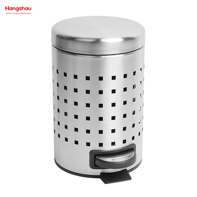 Bote De Basura De Basura De Acero Inoxidable Para Baño De 3L Con Cubo Interior Extraíble Contenedores De Baño Para El Hogar De Oficina Con Tapas Contenedor De Pedal Pequeño Para Inodoro 