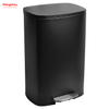 50L Vestíbulo de oficina Acero inoxidable para cocina Bote de basura Bote de basura Bote de basura Hoteles Cafetería Cubo de basura con pedal rectangular colorido personalizado Gran capacidad 