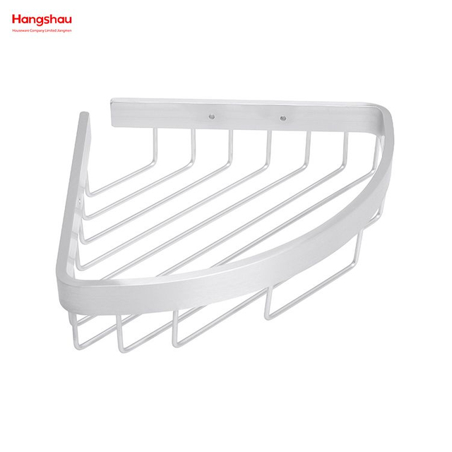Carrito de ducha de Metal, estante de almacenamiento para baño, estante de pared, soporte montado en la pared, estante esquinero de aluminio para baño