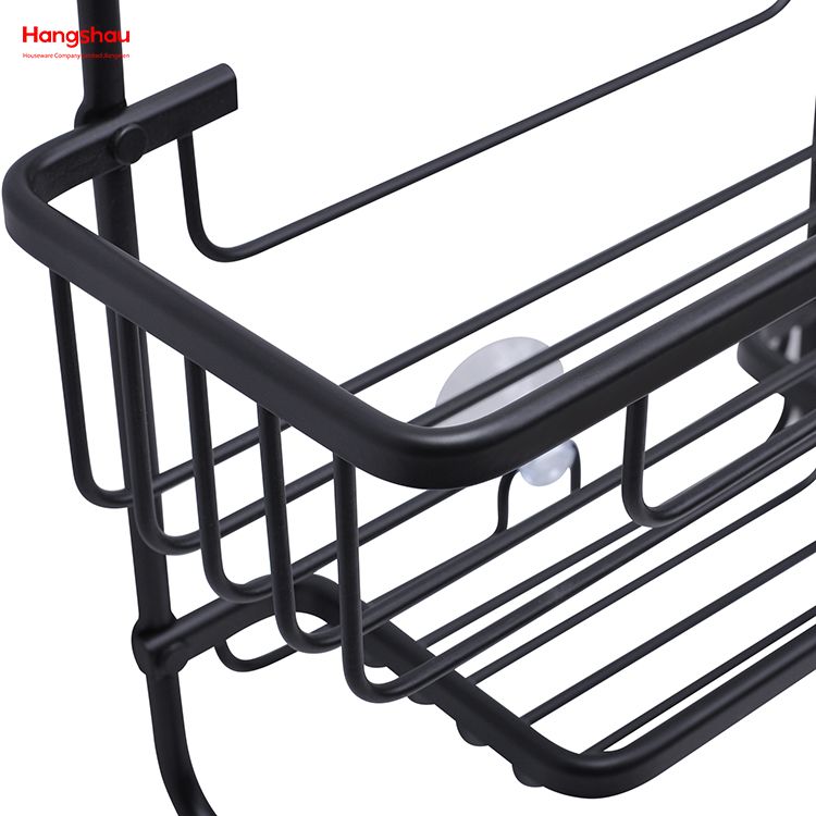 Cesta colgante montada en la pared de 3 capas, colgador de aluminio para baño, accesorios de baño montados en la pared, carrito de ducha en estante de baño de aluminio, antioxidante y duradero