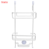 Accesorios de baño Carrito de ducha en aluminio Estante de baño Antióxido Durable Baño Percha de aluminio Cesta colgante montada en la pared de 3 capas Montado en la pared 