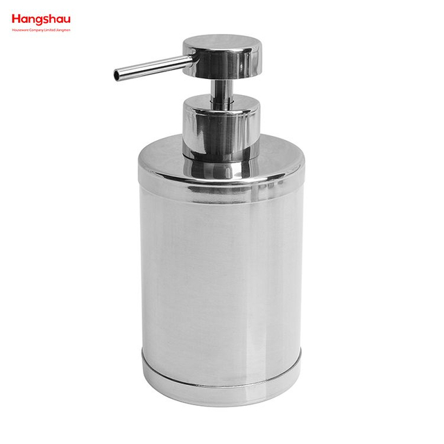 Dispensador completo de botellas de loción para baño de acero inoxidable, bomba de espuma, botella de jabón, pulido de espejo, accesorios de baño, juego de lujo 