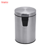 Cubo de basura con pedal redondo de acero inoxidable de 3 litros, cubo interior para baño doméstico, cubo de basura con pedal para uso en oficina y cocina, cubos de basura, cubo de basura