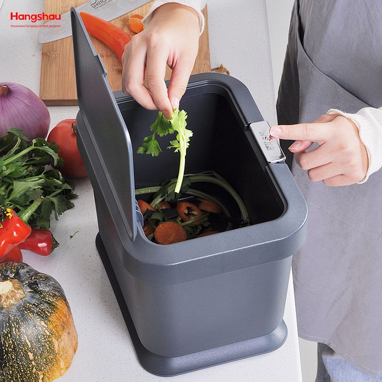 Cubo de basura de escritorio para el hogar, botes de basura de plástico de 5L, Mini papelera para escritorio para almacenamiento y cocina