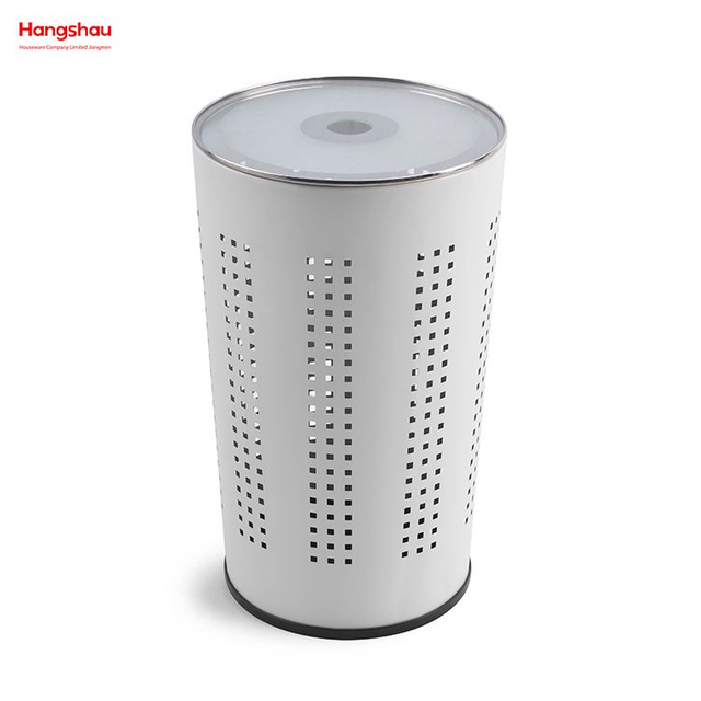 Cesta grande de almacenamiento para el hogar, cesto para la colada, almacenamiento de lavado, cesta para la colada de ropa sucia, cesta de lavandería de Metal con tapa 