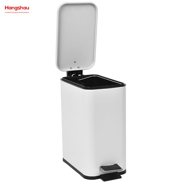 Cubo de basura para Hotel y baño, cubo de basura con Pedal, cubo de basura, cocina, cubo de basura para oficina, cubo de Pedal Rectangular de hierro 