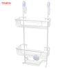 Accesorios de baño Carrito de ducha en aluminio Estante de baño Antióxido Durable Baño Percha de aluminio Cesta colgante montada en la pared de 3 capas Montado en la pared 