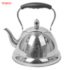 Hervidor de té con silbido de café, agua caliente, pulido, venta al por mayor, personalizado, árabe, Camping, Hotel, placa encimera, olla de acero inoxidable 