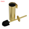 Pulverización de laca dorada Batio de acero inoxidable para el baño de acero inoxidable 304 Soporte de cepillo para el inodoro montado en la pared