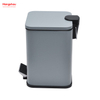 Bote de basura para baño cuadrado de 5L, cubo de basura de estilo moderno, cubo de basura con recubrimiento en polvo de metal, cubo de basura con Pedal para el hogar, cubos de basura para cubo de basura interior 
