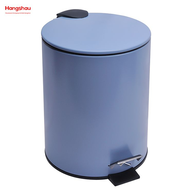 Cubo de basura de Metal para baño de 5L, cubo de basura con Pedal para el hogar con recubrimiento en polvo, cubo de basura para interior, cubo de basura de estilo moderno, cubos de basura