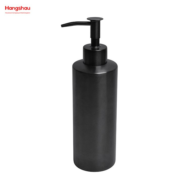 Pulverización de laca de níquel cepillado y negro de acero inoxidable, dispensador completo de botella de loción para baño, bomba de espuma, botella de jabón, accesorios de baño, juego de lujo