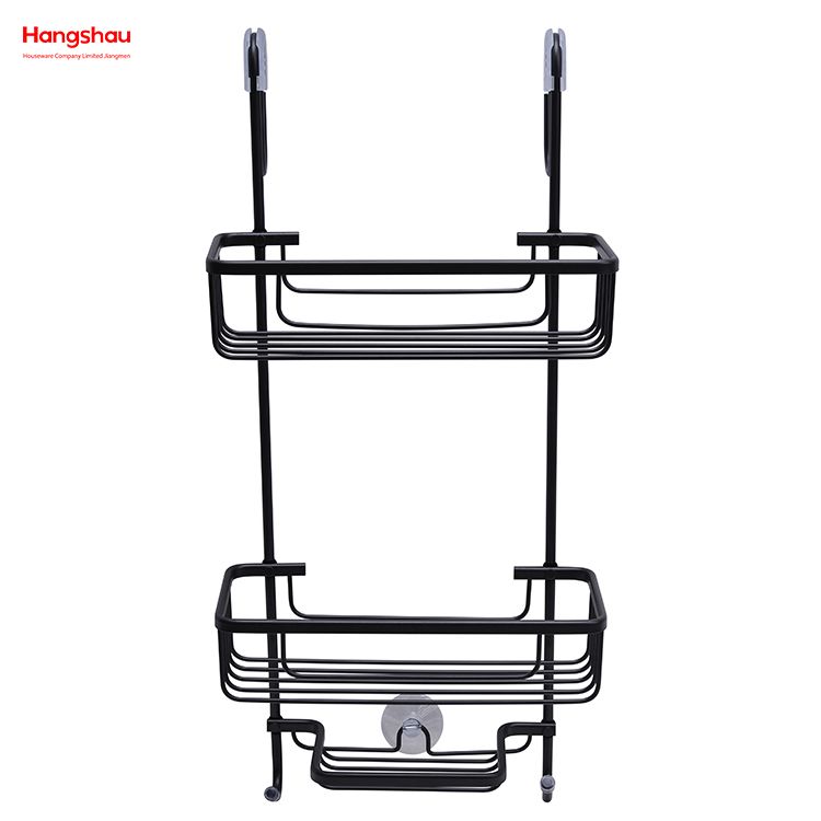 Cesta colgante montada en la pared de 3 capas, colgador de aluminio para baño, accesorios de baño montados en la pared, carrito de ducha en estante de baño de aluminio, antioxidante y duradero