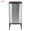 Cubo de basura de cocina inteligente de acero inoxidable, 55L, cubo de basura de inducción, Sensor automático, cubo de basura de plástico 
